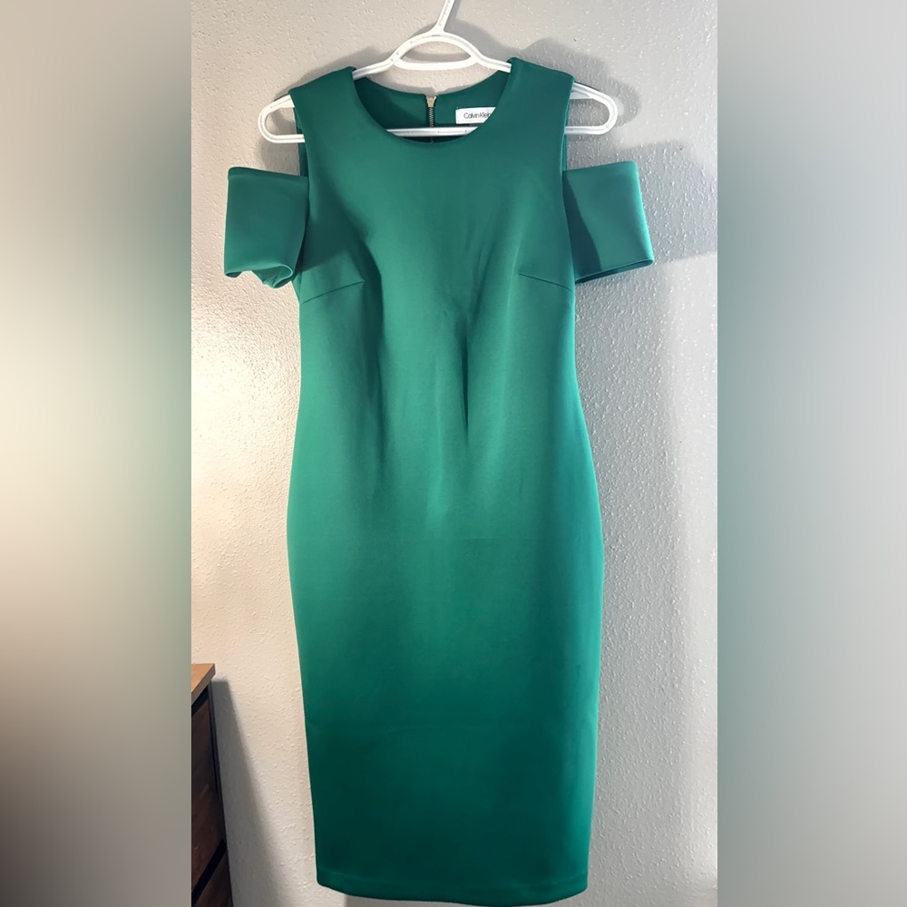 Calvin Klein Vibrant Green Mini Dress